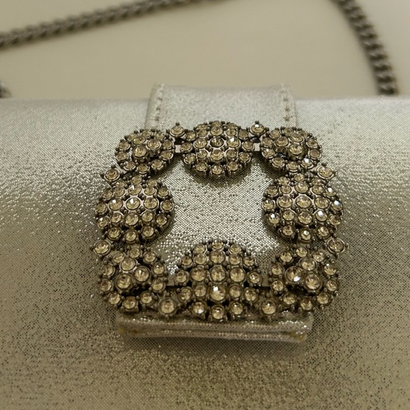 Silver Metallic Shoulder Bag - Picture 8 of 9